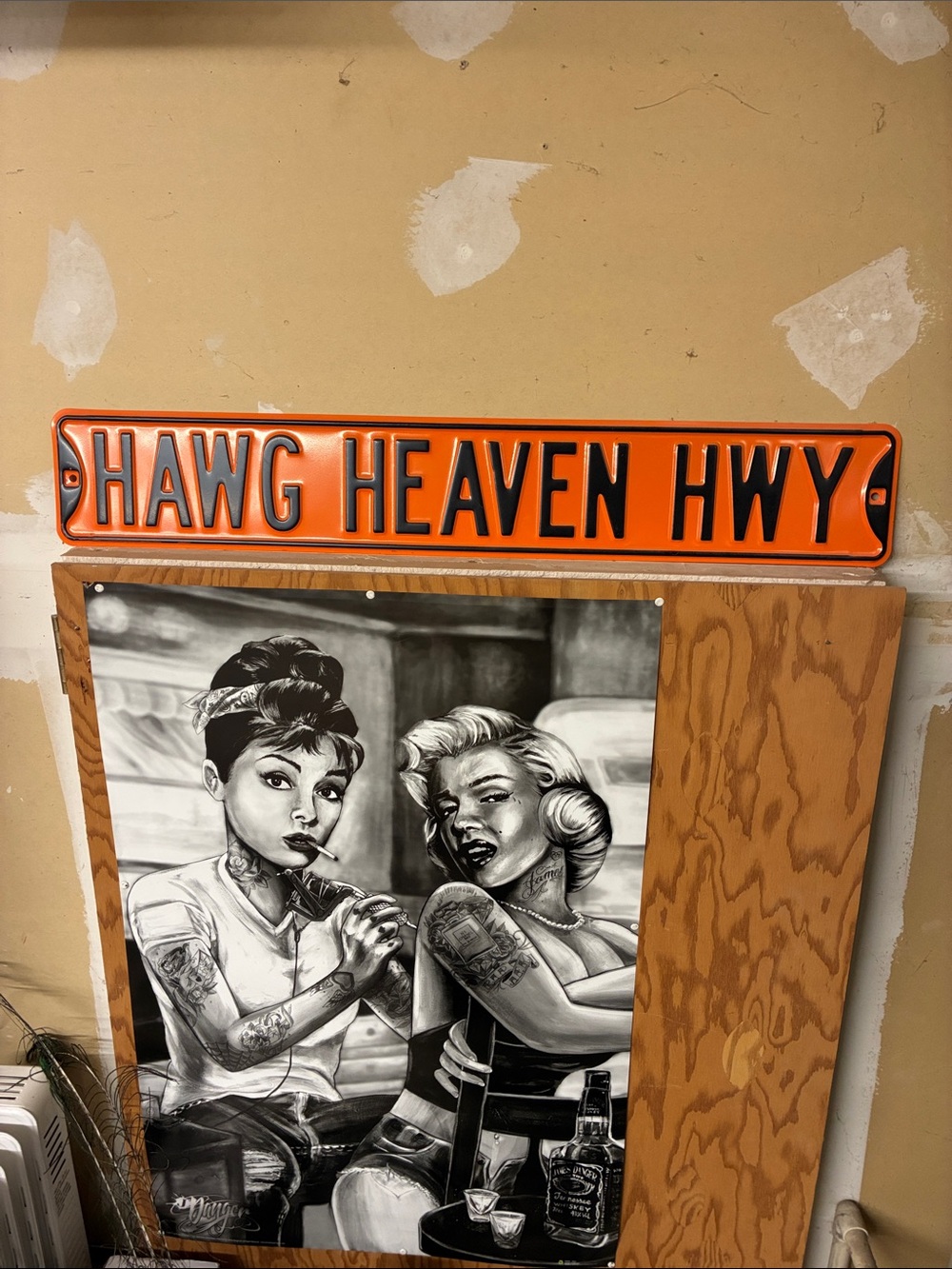 Harley Davidson 'HAWG HEAVEN HWY' Decorative Metal Sign - Home Art
